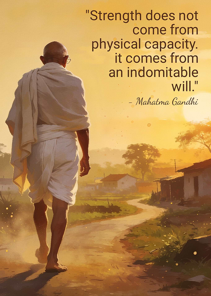 Mahatma Gandhi Inspirational Quote