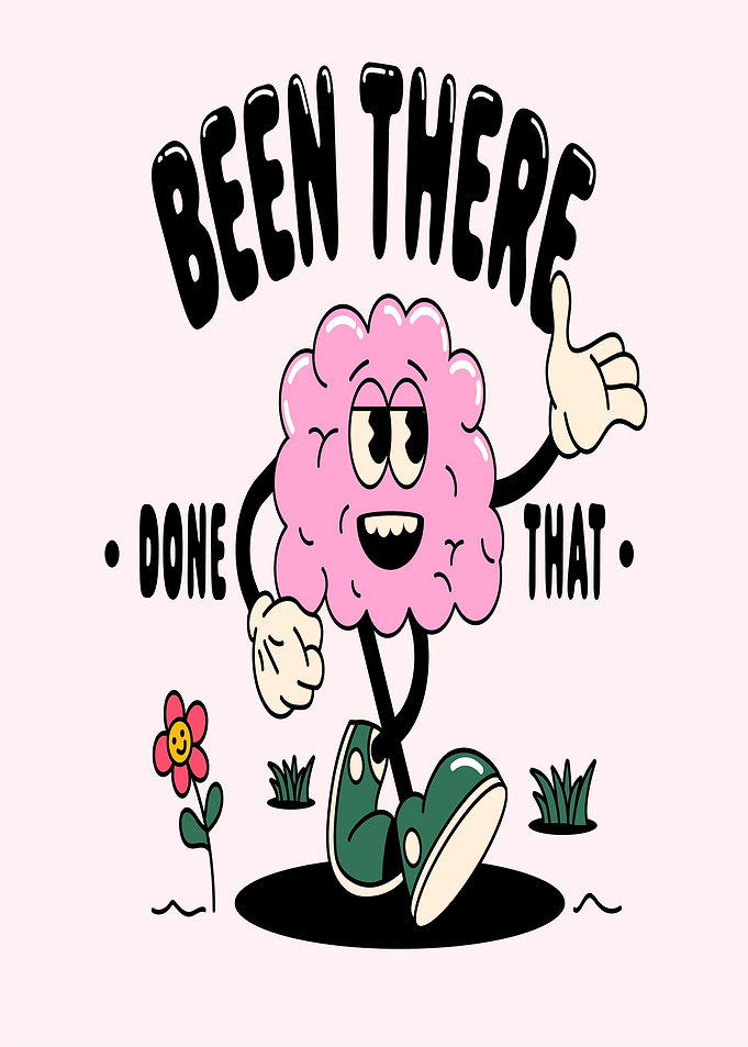 Been There Done That Brain Cartoon