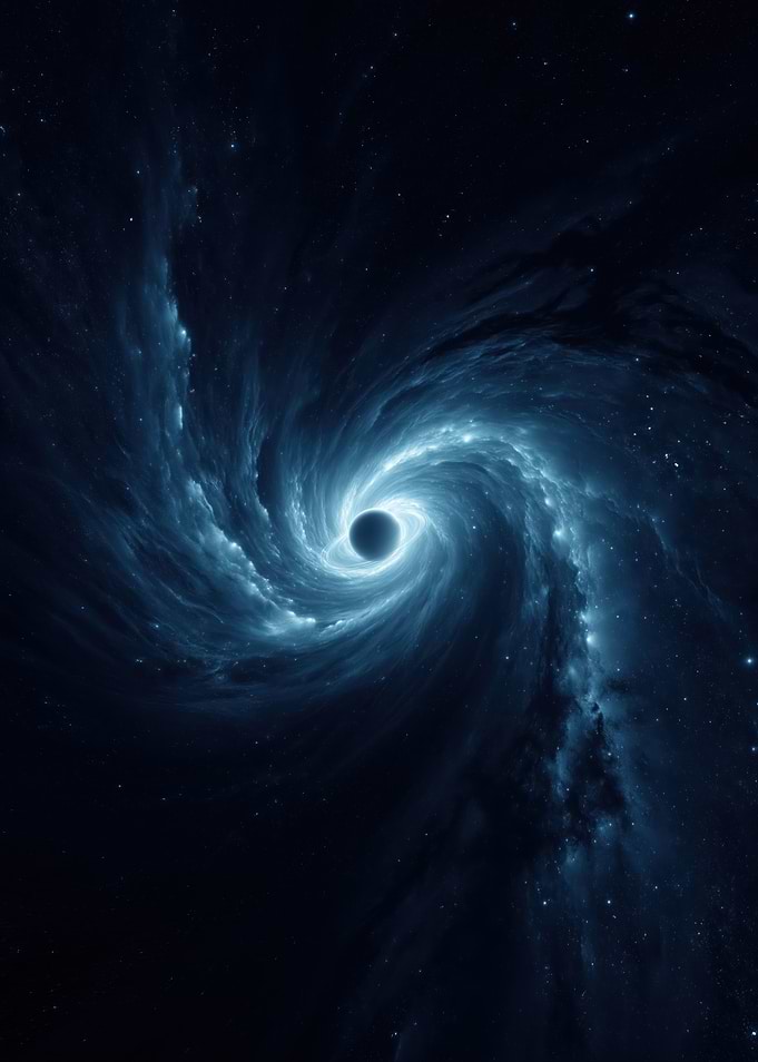 Black Hole Swirling Nebula