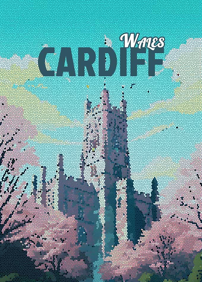 Cardiff Wales Mosaic Art