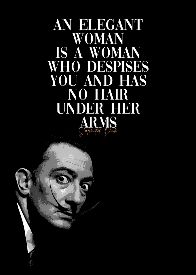 Salvador Dali Quote Poster