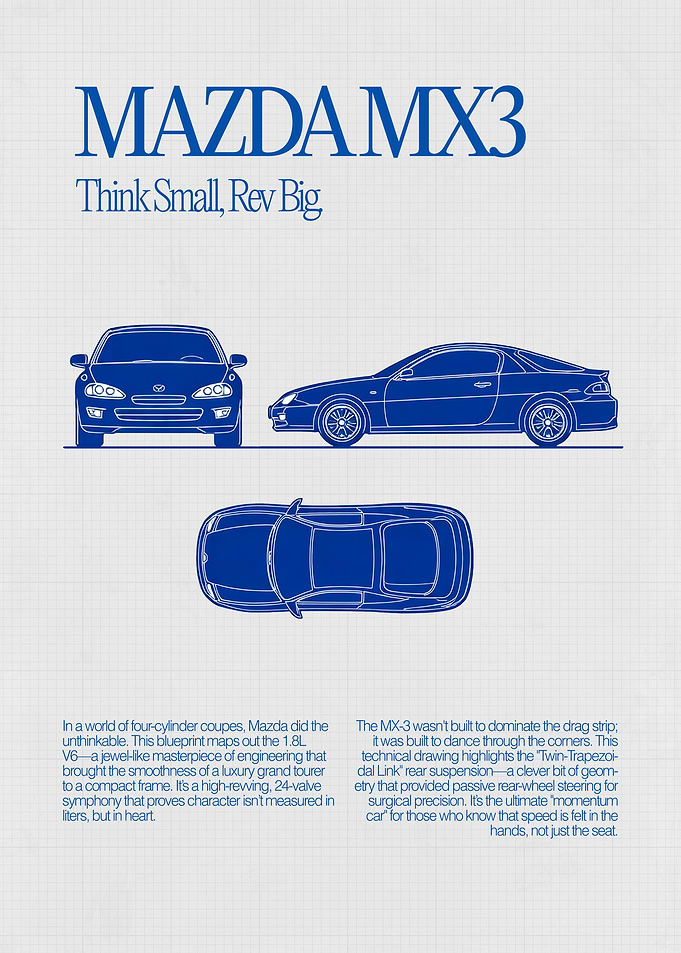 Mazda MX-3 Minimal Blueprint