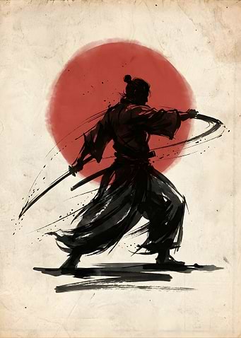 Samurai Warrior with Katana