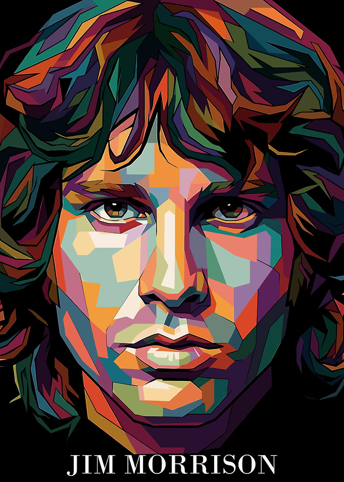 Jim Morrison Pop Art Portrait
