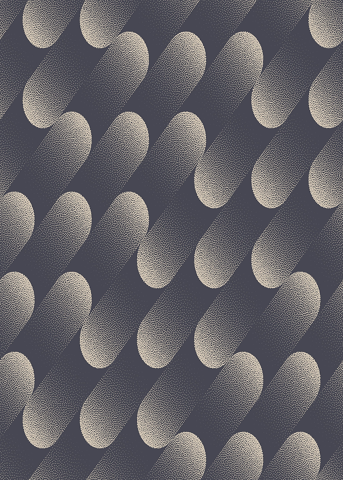 Abstract Stippled Ellipse Pattern