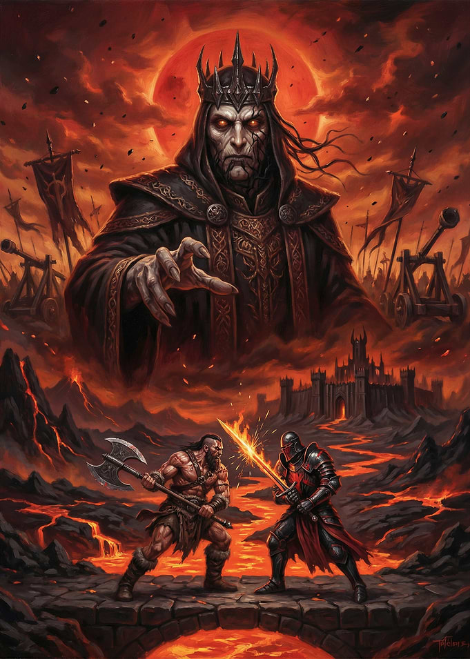 Epic Fantasy Battle Scene