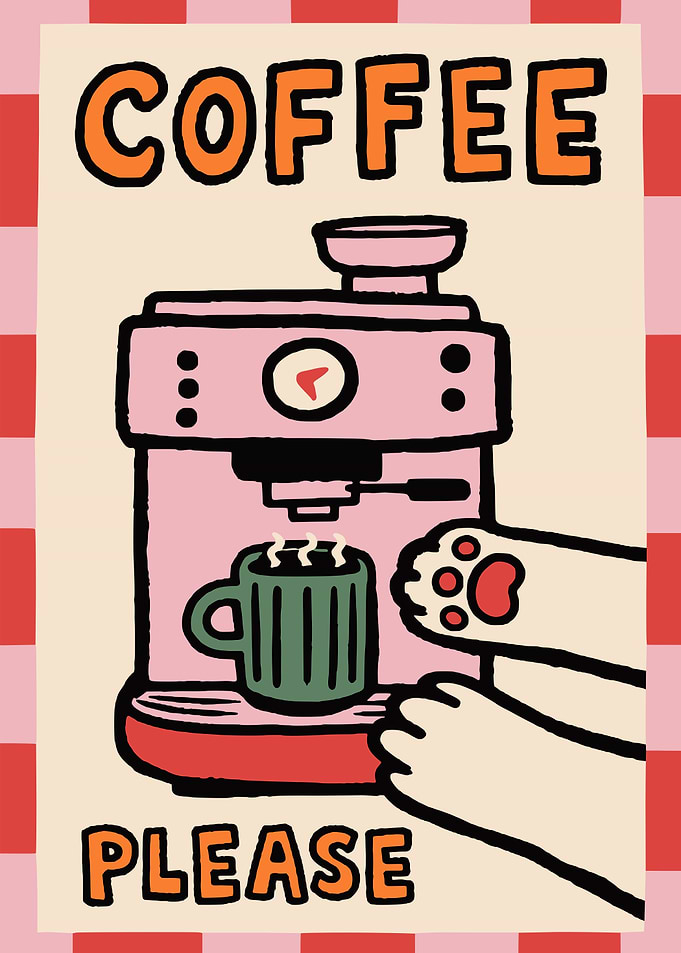 Coffee Please Wall Art Print
