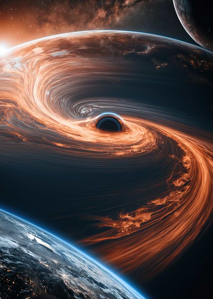 Black Hole and Planets