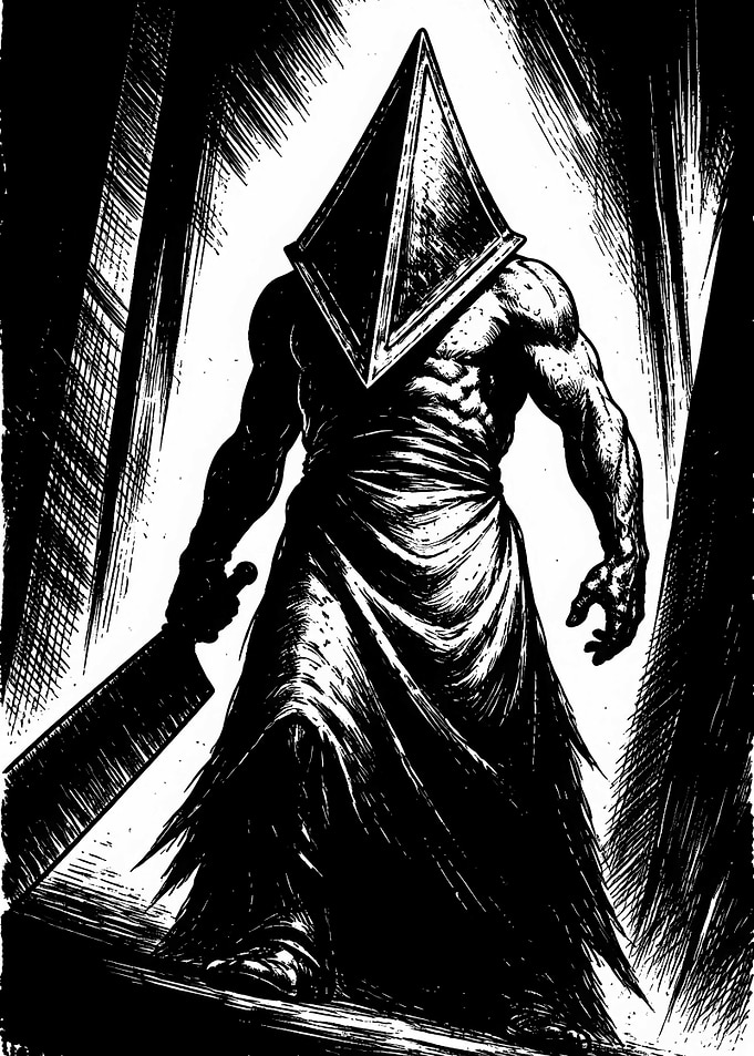 Pyramid Head with Great Knife. Silent Hill