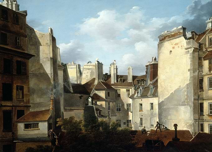 Parisian Rooftops and Buildings