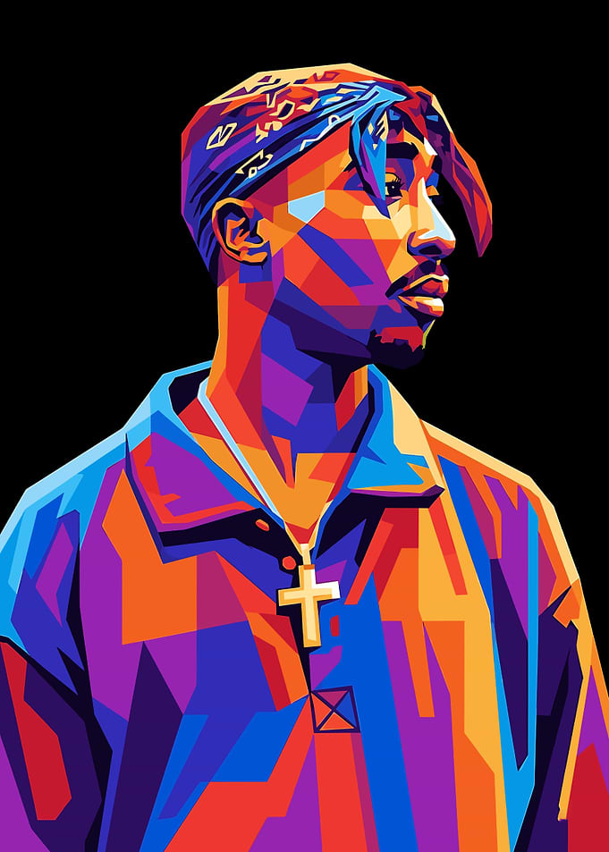 Tupac Shakur Pop Art Portrait