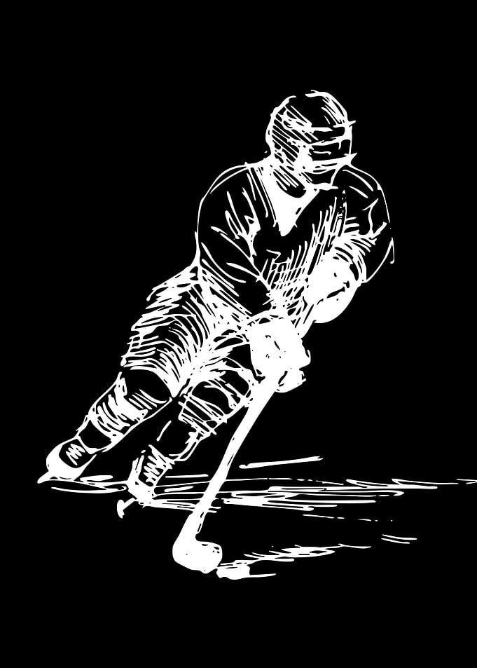 Hockey Player Sketch