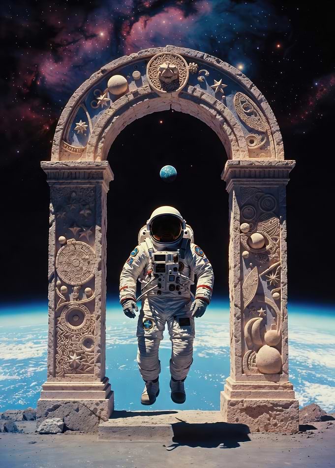 Astronaut in Space Archway