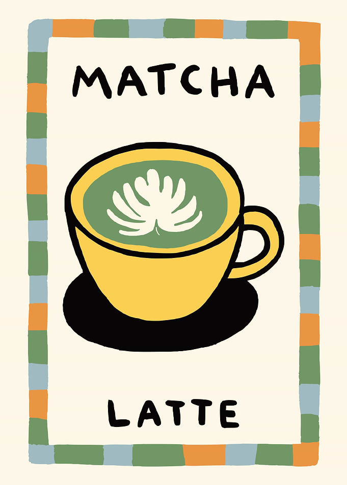 Matcha Latte Poster Print