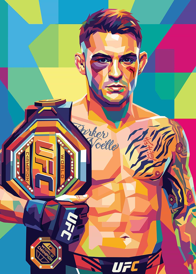 Dustin Poirier UFC Champion Pop Art