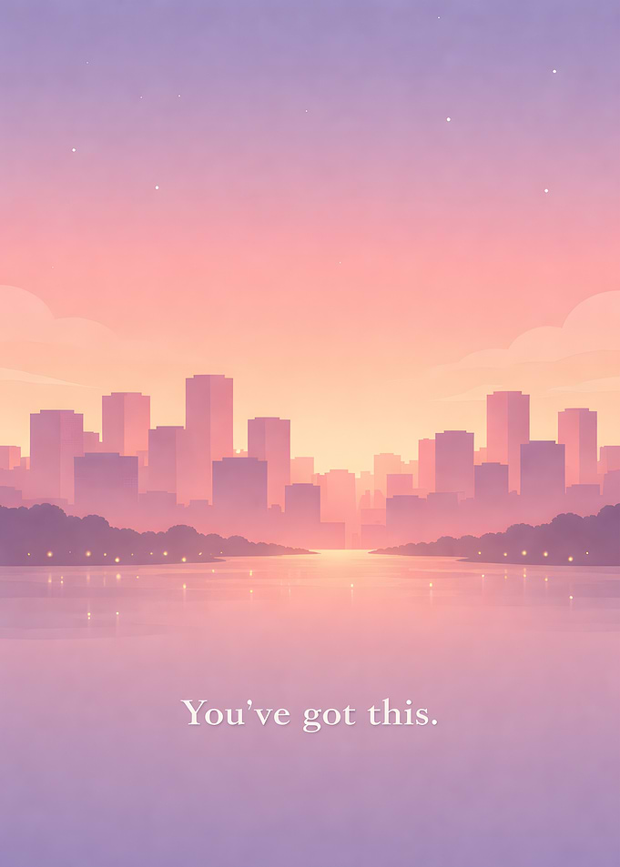 Inspirational Cityscape at Sunset