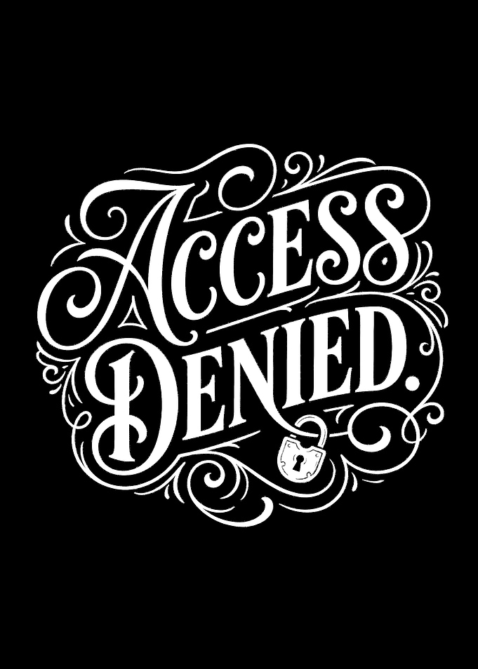 Access Denied Lock Illustration
