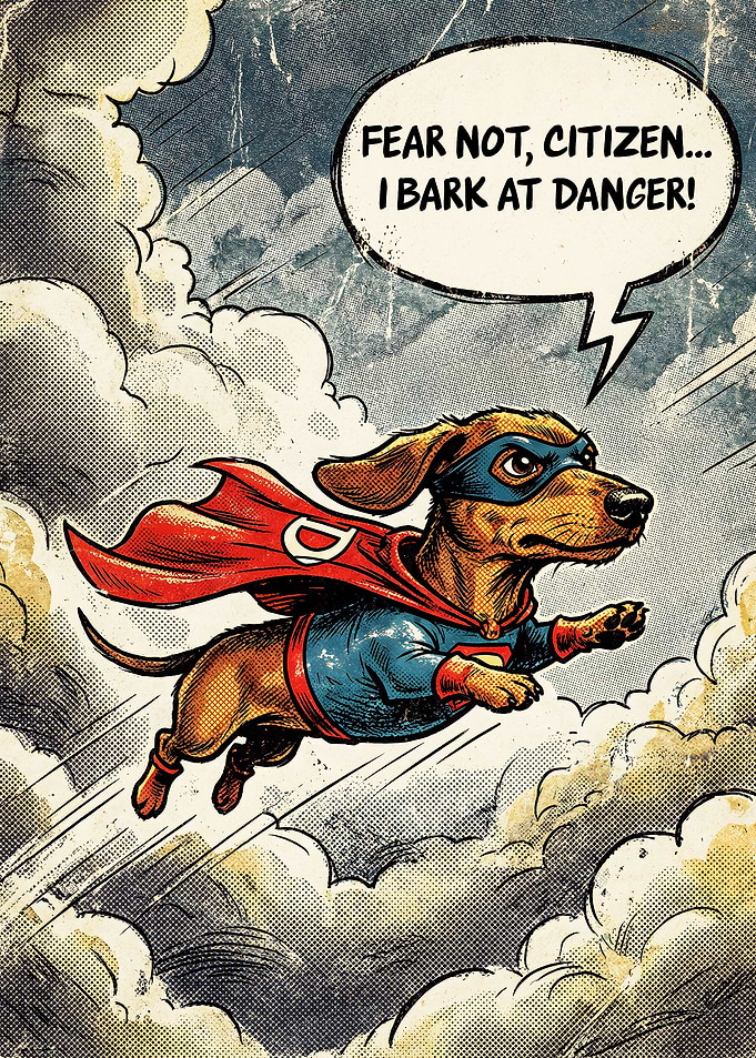 Super Cool Dachshund Comic