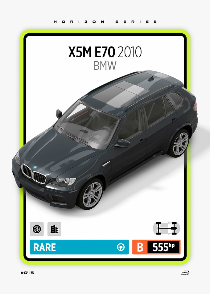BMW X5M E70 2010 Car Card