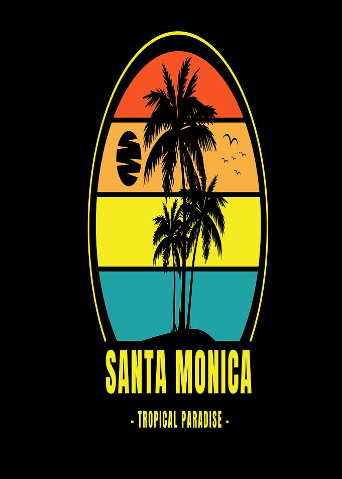 Santa Monica Tropical Paradise Sunset
