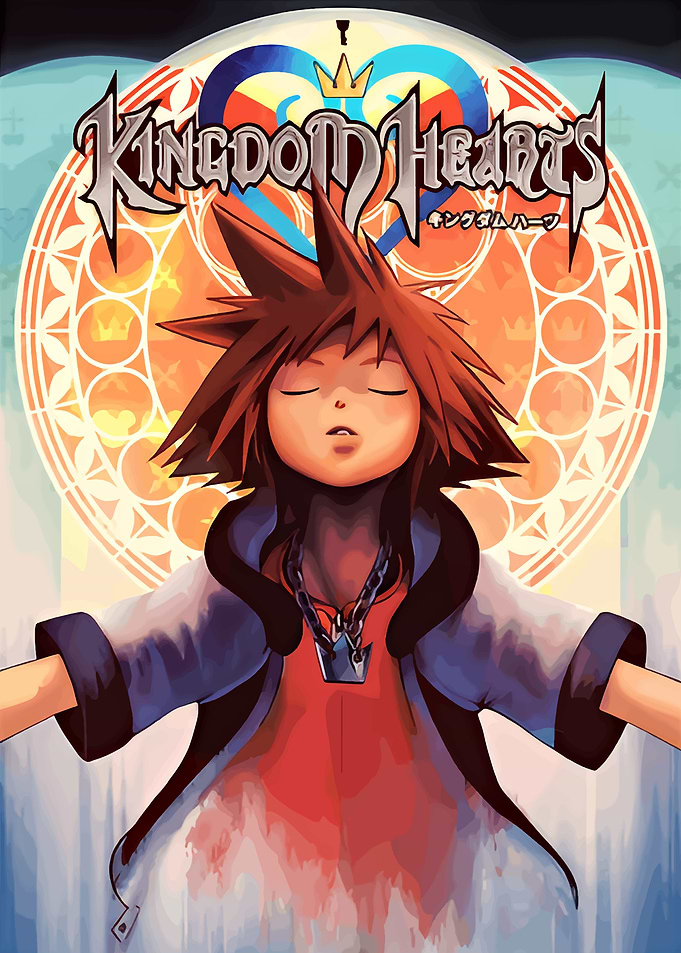 Kingdom Hearts Sora Stained Glass Art