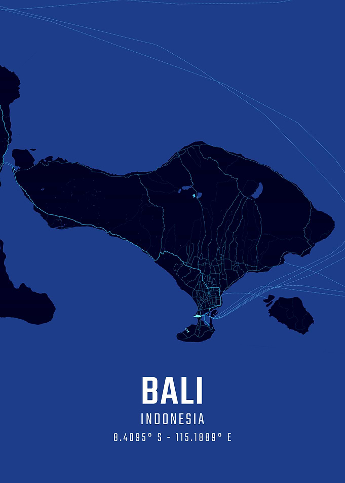 Bali Midnight City Map