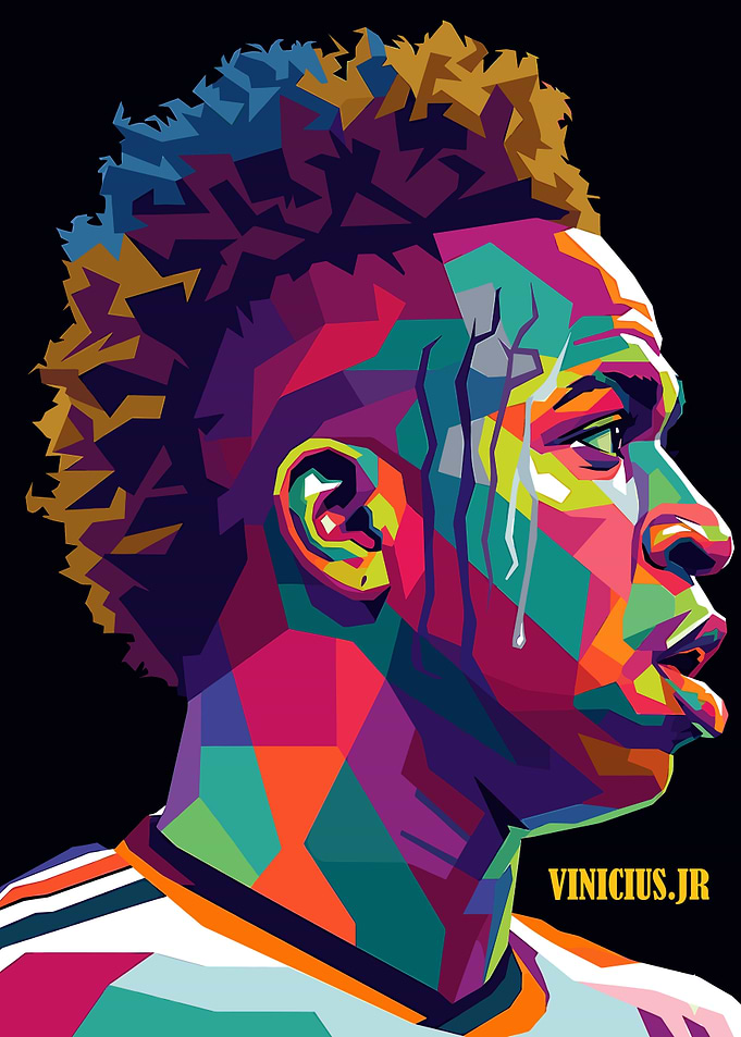 Vinicius Jr. Pop Art Portrait