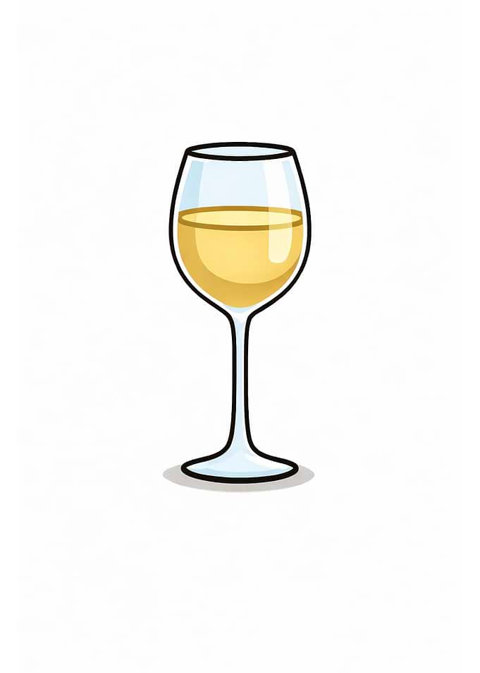 Glass of White Wine