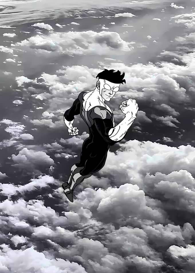 Invincible Flying Art