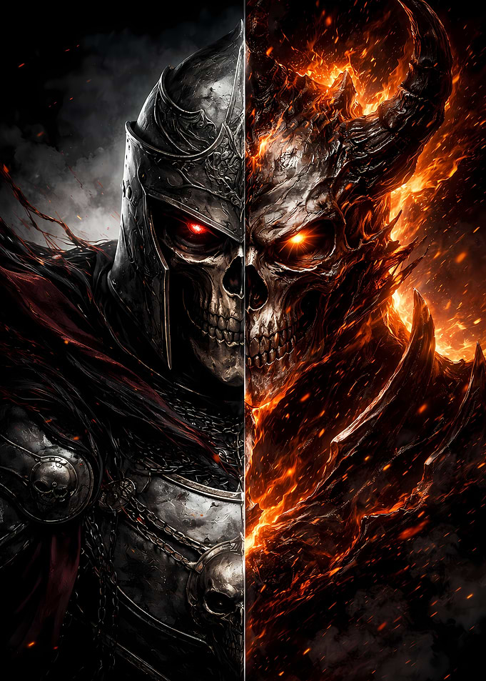 Dual Nature of a Demonic Knight
