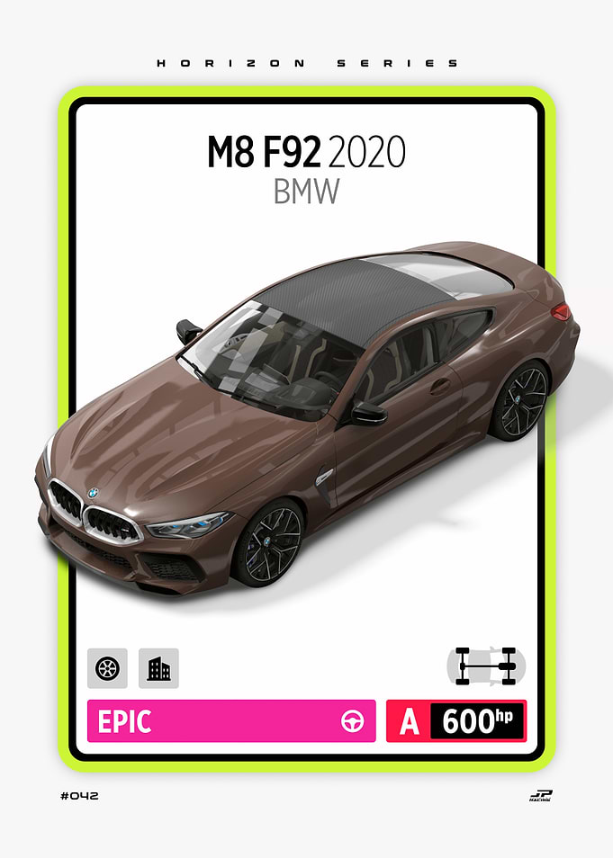 BMW M8 F92 2020 Horizon Series Card