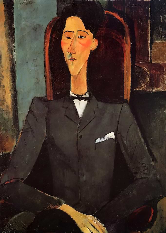 Portrait of a Man in a Suit, amedeo modigliani art