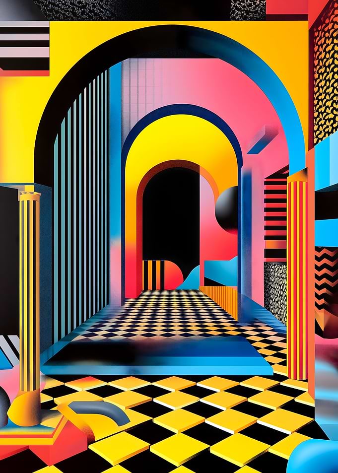 Surreal Architectural Geometric Patterns