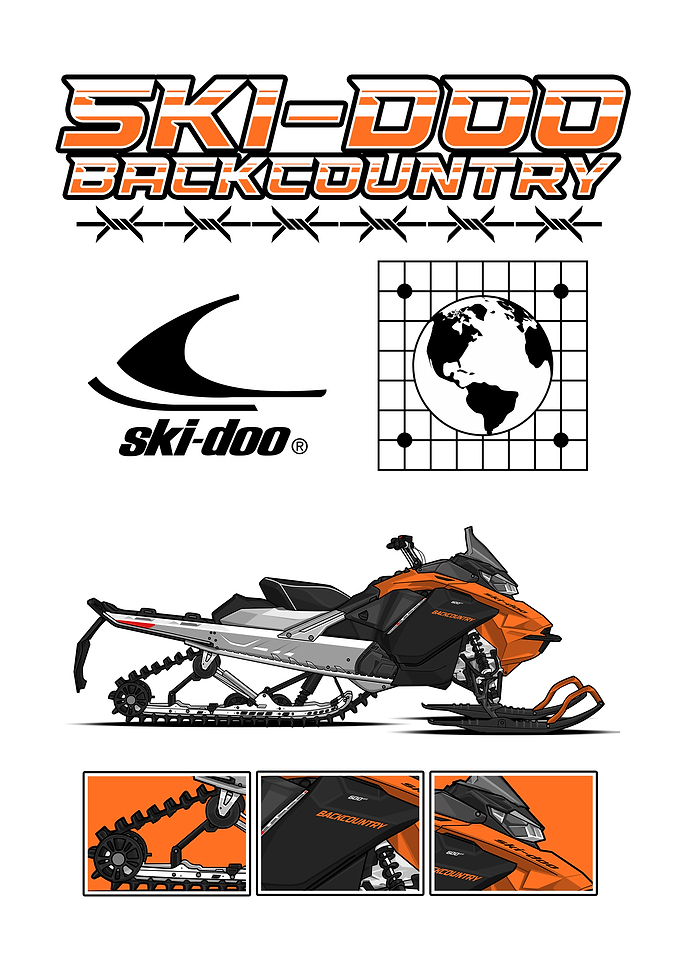 Ski-Doo Backcountry Snowmobile
