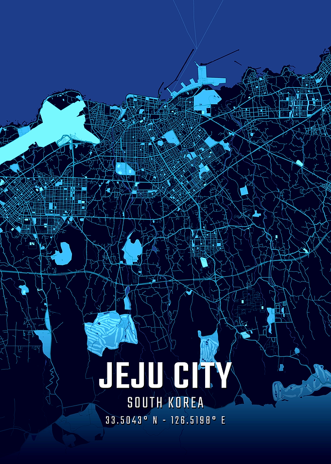 Jeju City Midnight Map