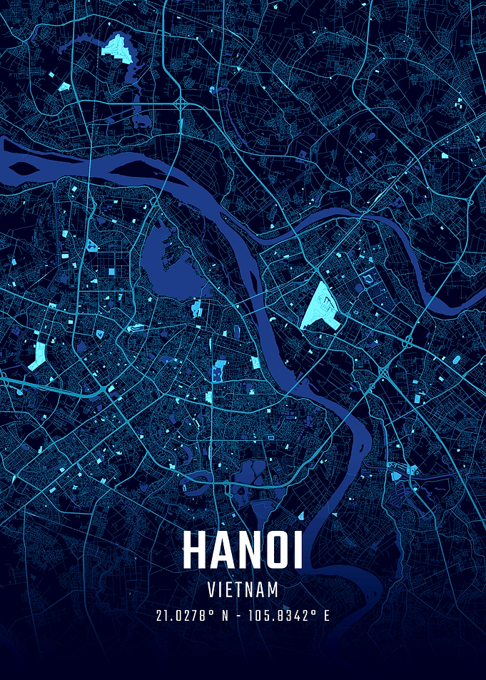 Hanoi Midnight City Map