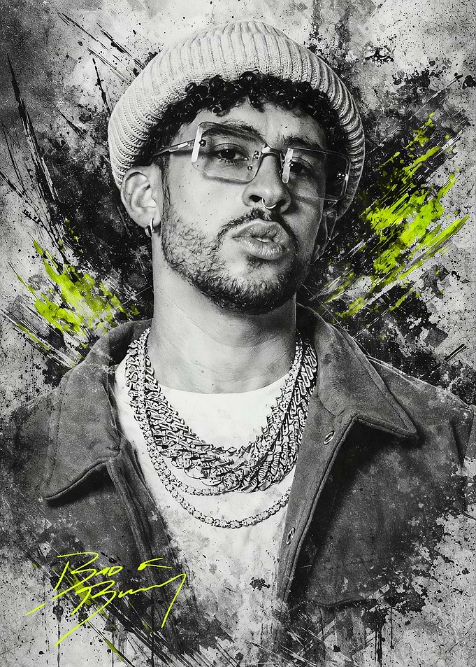 Bad Bunny Portrait