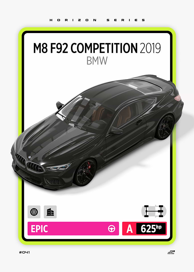 BMW M8 F92 Competition 2019 Card