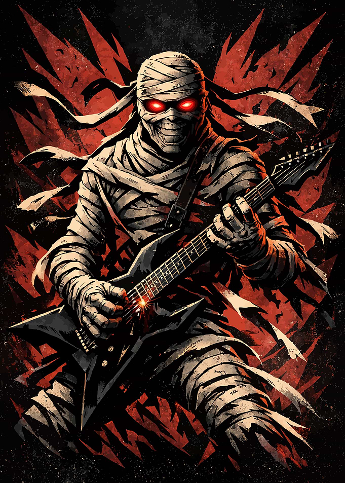 Mummy Rock Guitarist