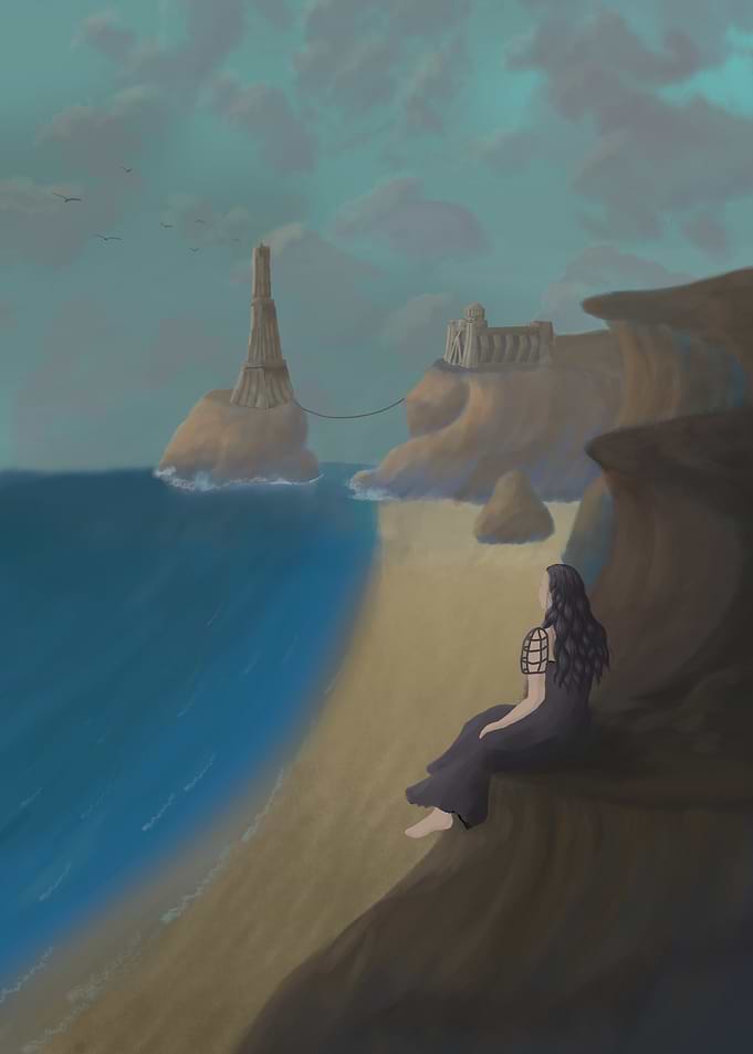 Woman on beach