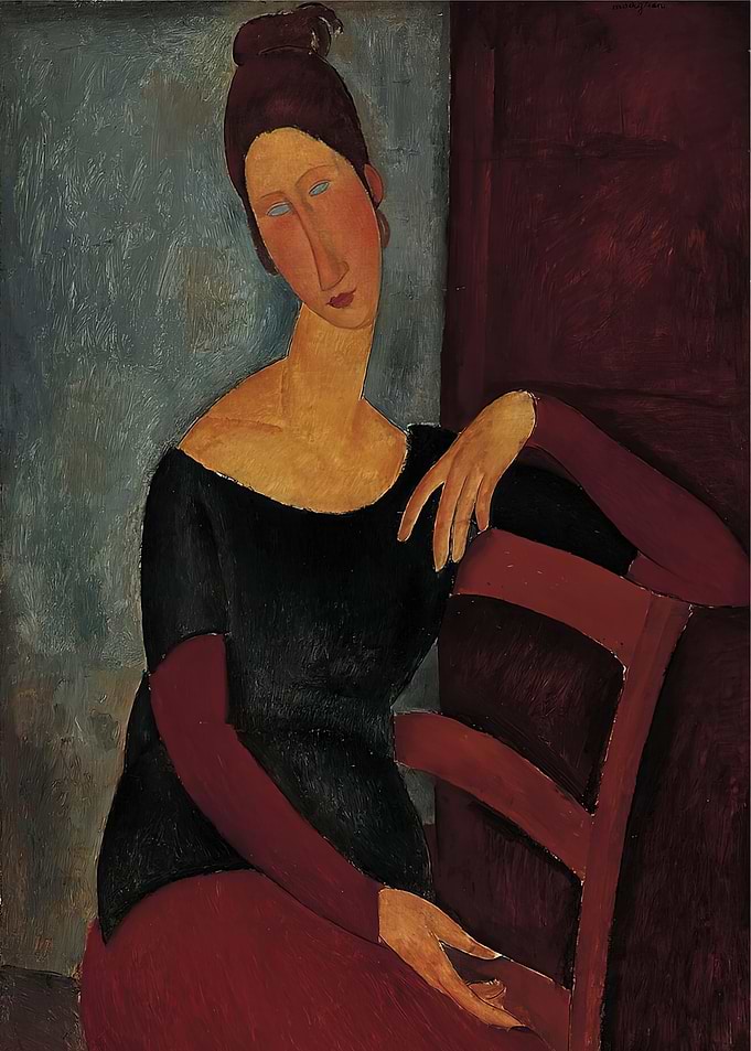 Portrait of a Seated Woman, amedeo modigliani art