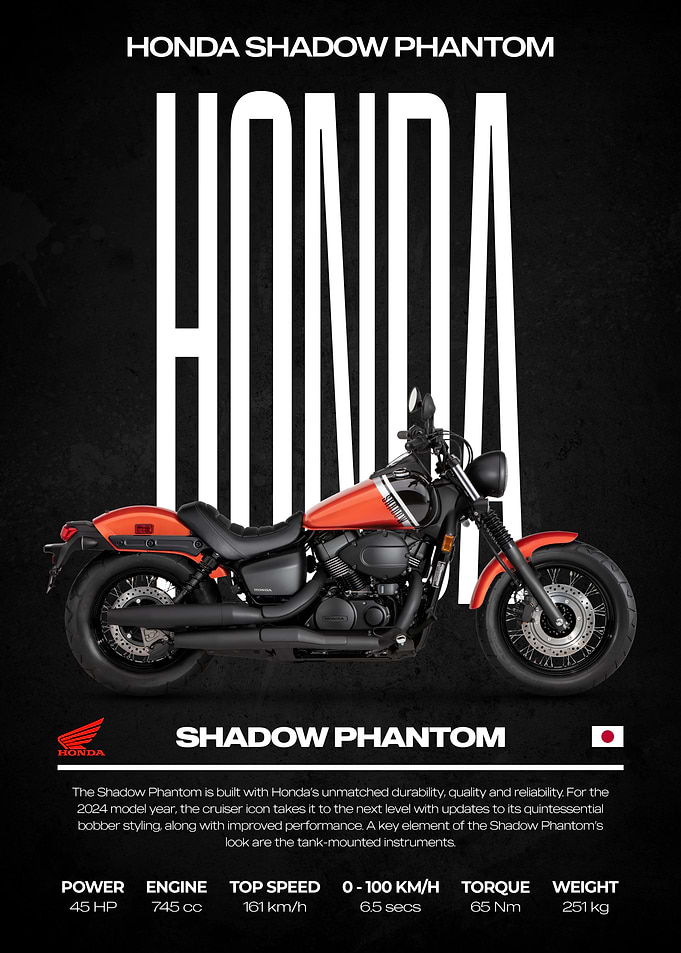 Honda Shadow Phantom Motorcycle