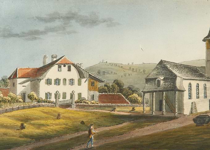 Pastoral Scene with Buildings and Figure