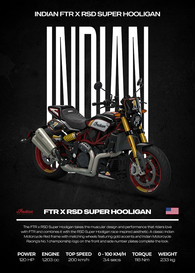 Indian FTR x RSD Super Hooligan Motorcycle