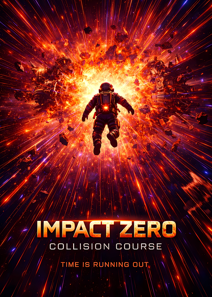 Astronaut in Space Explosion