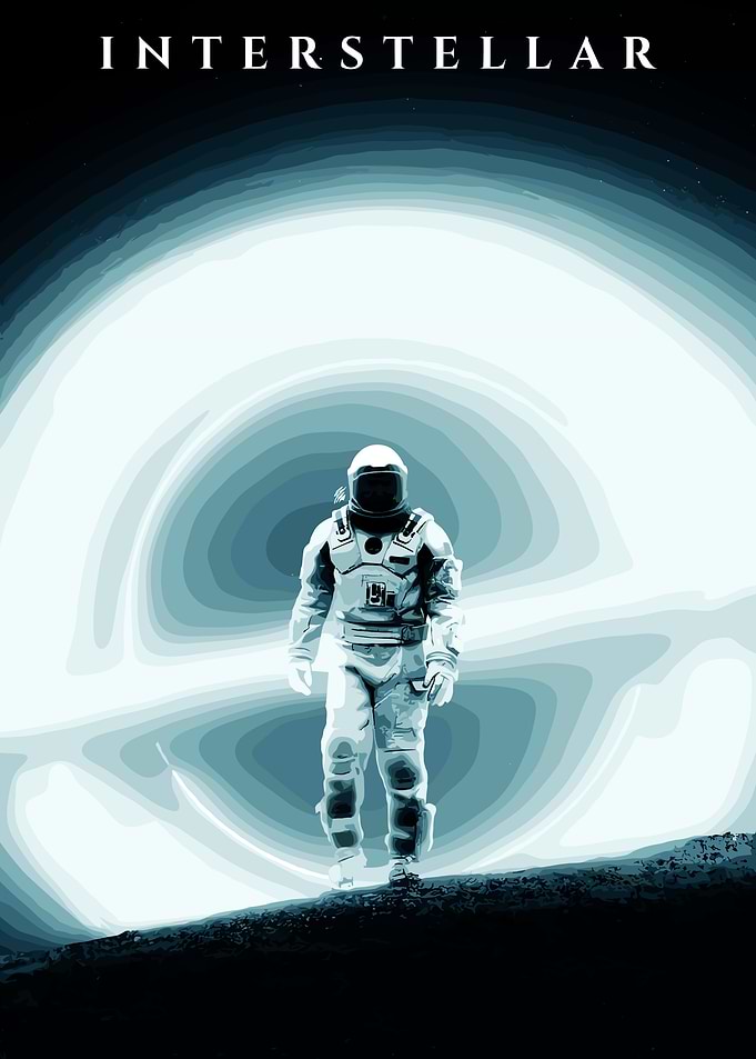 Interstellar Astronaut in Space