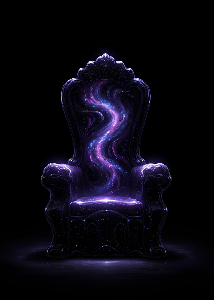 Cosmic Galaxy Throne