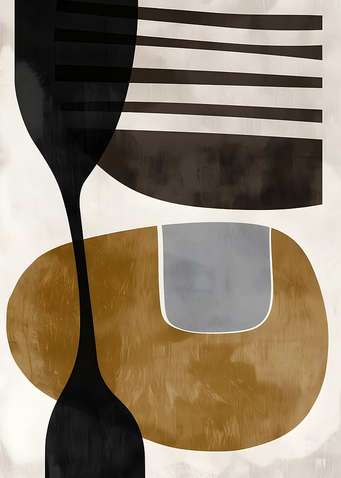 Abstract Geometric Shapes with Textured Background