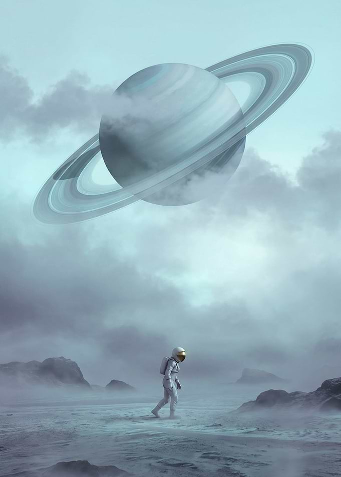 The astronaut lost his way