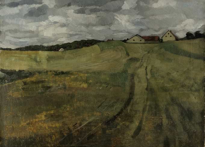 Rural Landscape with Farmhouses